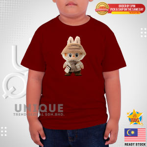 LABUBU Graphic Print T-Shirt for Kids – 100% Cotton Simple Comfortable Clothing Unique Tee 01