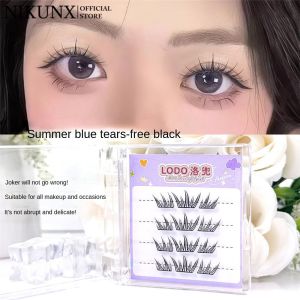 ขนตาปลอมจำลองแบบแบ่งตามธรรมชาติแบบไม่มีกาวขนตาปลอมแบบกลุ่มเดียวขนตาปลอมแบบมีกาวในตัว