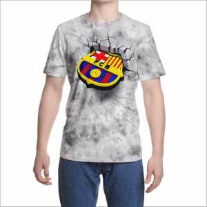 Kaos 3D 3 Dimensi Brca 2 Logo Retak Premium Bangkok Thailand
