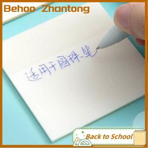 Behoo 50Sheets Creative PET Transparent Sticky Notes Perspective Waterproof Sticky Notes Student Stationery School Office Supplies