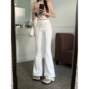 （S-XL）Flared Pants High Waist and Slimming Women Casual Sweatpants Elastic Drawstring