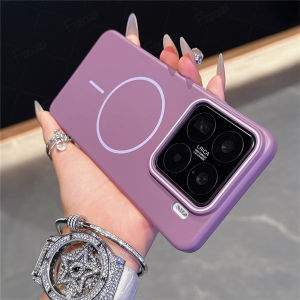 Luxury Slim Matte Magsafe Phone Case For Xiaomi Redmi Note 14 13 12 Pro + Redmi 13 13C 14C Poco C65 X6 4G 5G Solid Color Shockproof PC Cover Casing