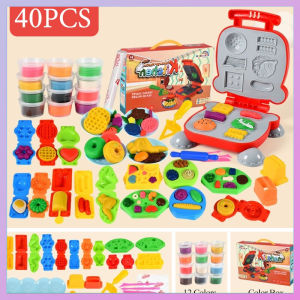 Children DIY Kitchen Pretend Play Clay Toy Plasticine Tool Set Hamburger Noodle Machine
