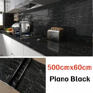Marble Wallpaper Stickers Kitchen Bathroom Waterproof Oil Resistant Heat Resistant PVC Wall Stickers Safe Home Living