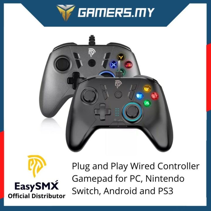 EasySMX SL-9111 Wired Gamepad Game Controller for Windows PC Android ...