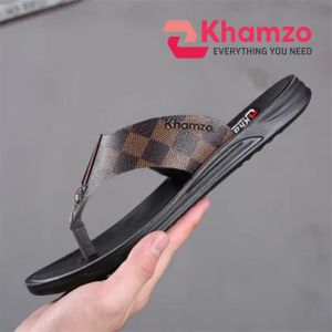 SANDAL KULIT PRIA IMPORT PREMIUM SANDAL JAPIT KHAMZO K07 COKLAT