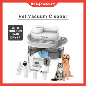 Rock Multi-Functional Pet Grooming Kit 6-in-1 Vacuum & Pet Hair Dryer 4L