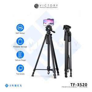 INBEX TF-3520 PLUS Tripod Kamera dan Dudukan Mirrorless Plus Holder HP