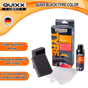 QUIXX Germany Black Tire Color Coating With 2 Special Sponges - QX-10192