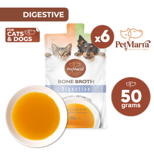 PetMarra Bone Broth for Dogs and Cats Digestive 50g BUNDLE OF 6 - PetMate digistive appetite booster supplement dogs cats digestive all breeds
