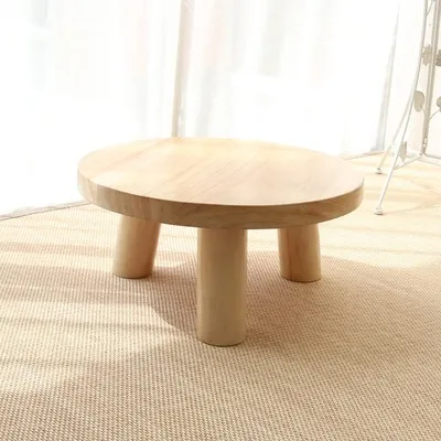 17b3 Paulownia Wood Solid Wood Tatami Zen Small Coffee Table Japanese Small Table Bay Window Chinese Tea Table Tea Table Deck Kang Table K9M6Q