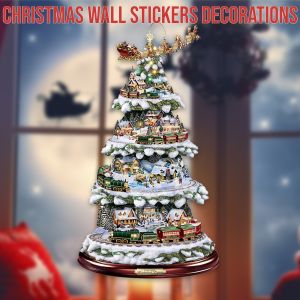 Christmas Wall Stickers Decorations Merry Christmas Wall Stickers Cute Santa Claus Snowflake Elk Window Glass Stickers