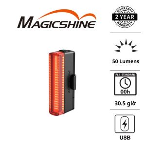 Đèn hậu xe đạp MAGICSHINE SEEMEE 50 V2 tích hợp công nghệ đồng bộ sáng đèn pha và đèn hậu FTR