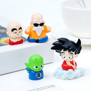 Set Dragon Ball tí hon dễ thương trang trí bàn làm việc màn hình máy tính quà tặng taplo xe xe máy
