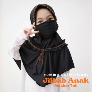 Hijab Anak 3 4 5 6 Tahun Jilbab Anak Perempuan Kerudung Masker Bergo TK PAUD