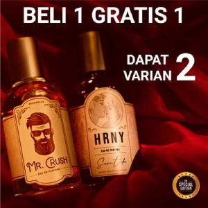 BELI 1 GRATIS 1 Parfum Mr Crush Parfum Pria Parfum Pemikat Mr Crush Black HRNY Side Effect Staycation 30ML