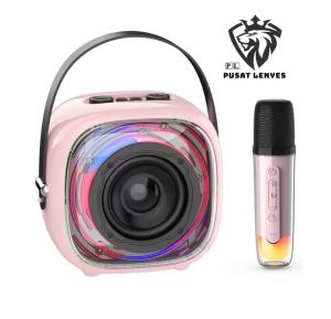 S226 - Speaker LENYES S-226 KTV RGB LED Light Wireless Speaker + Microphone Karaoke Bluetooth 5.3 Mini Portable