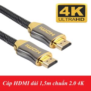 Cáp HDMI dài 15m chuẩn 2.0 4K bọc lưới chống nhiễu đặc biệt