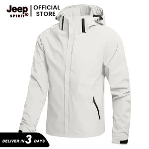Jeep Spirit Men Tactical Jacket Waterproof Windproof Para sa Hiking at Cycling