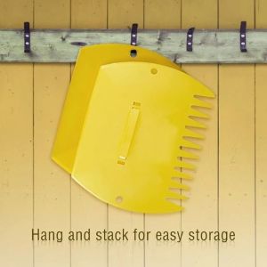 PENTU Hand Held Leaf Scoops Hand Rakes Lightweight Portable Garden Leaf Collector Multiple Use Adjustable Handle Rubbish Grabber Garden Cleaning Tool