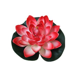 Đóa Hoa Sen Thả Bát Nước Trang Trí Bể Thủy Sinh Bát Sen Bông Nhựa Nở Rộ 18cm