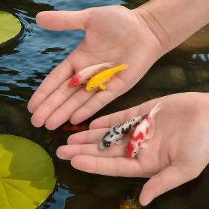 NOER Realistic Texture Artificial Koi Fish Assorted Styles Lifelike Appearance Decorative Fish Figurine Durable Detailed Fish Scales Koi Fish Figurine Aquarium Decoration