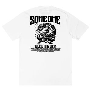 Someone T-Shirt 004DA Dragon White