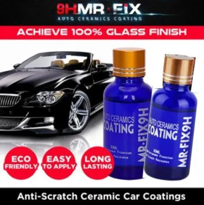 ★SG SHIPPING★GENUINE★Mr. Fix 9H Car Polish Liquid Ceramic Coat Super Hydrophobic Coating Crystal Set 50ML Auto Detailing Glasscoat Anti-scratch Car Polish Liquid Ceramic Coat Auto Paint Care