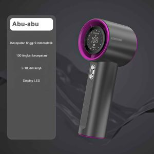 WANKEI LENTIVEN Kipas Turbo Kecepatan Tinggi Kipas Genggam Portabel Mini Fan High Speed Pendingin Tampilan Digital Led GS