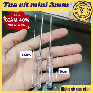 Tua Vít Nhỏ 3mm Bake Và Dẹt Cán Nhựa Trong Không Có Nam Châm Đường Kính 3mm Chiều Dài 120mm Xuất Xứ Trung Quốc Tuavit3ke Tuavitbake Tuavit3canh