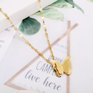 SET KALUNG+ANTING TITANIUM KUPU KUPU GRITER PERHIASAN ANTI KARAT&ANTI LUNTUR || Bandar Titanium ACC