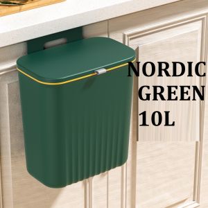 [10L] Upgraded Hanging Trash Can/Dustbin Rubbish Bin Cabinet Door Floor Wall Mounted Kitchen Tong Sampah Sangkut 垃圾桶