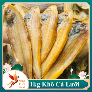 1kg Khô Cá Lưỡi Trâu Khô Cá Bơn Biển Con Lớn Nhiều Thịt Vị Mặn Vừa Ăn Cơm Canh Rau Sống- ĐẶC SẢN MINH TRIẾT