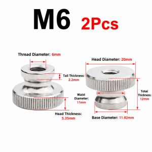 DSFSI M3 M4 M5 M6 M8 M10 Đai ốc có gờ Thép không gỉ 304 Tiêu chuẩn GB806 Đai ốc ngón tay cái Bền bỉ Đai ốc kẹp