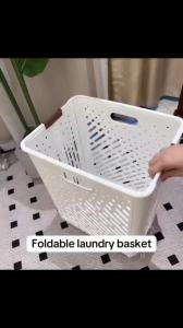 Foldable Laundry Basket Handles Wheels Collapsible Waterproof Laundry Bins for Clothes Toys Home Storage Organizer
