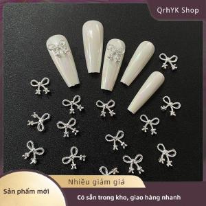 Hàng có sẵn✨ Vàng Bạc Hoa Làm Móng Tay Phụ Kiện Móng Tay Thạch Móng Tay Nghệ Thuật Đồ Trang Sức Bow Móng Tay Trang Trí 3D Móng Tay Nghệ Thuật Khoan