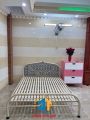 Giường  sắt kích thước ngang 1M4 dài 2M – GS343 mẫu đơn giản, tiện dụng, dễ dàng tháo ráp di chuyển.. 