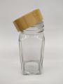 Glasspak 120ml Glass Condiment Jar Brown Lid Empty Food Spice Seasoning Storage Container Jar Salt Dispenser Pepper Bottle Sugar Container Condiment Jar Kitchen Seasoning Storage. 