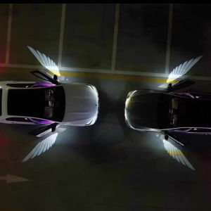 Angel Wings Welcome Car Door Logo Light Wireless Led Magnet Sensor Shadow Projector Light No Installation Required