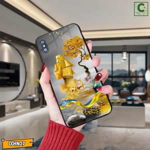 Ốp lưng iphone mặt kính cao cấp - Thuận buồm xuôi gió tài lộc may mắn - 6/6plus/6s/6splus/7/7plus/8/8plus/x/.....