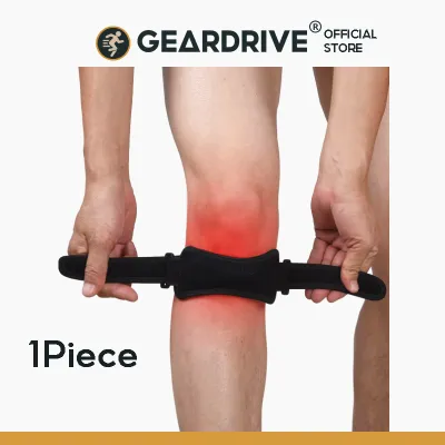 GEARDRIVE Knee Pain Relief & Patella Stabilizer Knee Strap Brace Support for Hiking Soccer Basketball Running Jumpers Knee Tennis Volleyball & Squats.