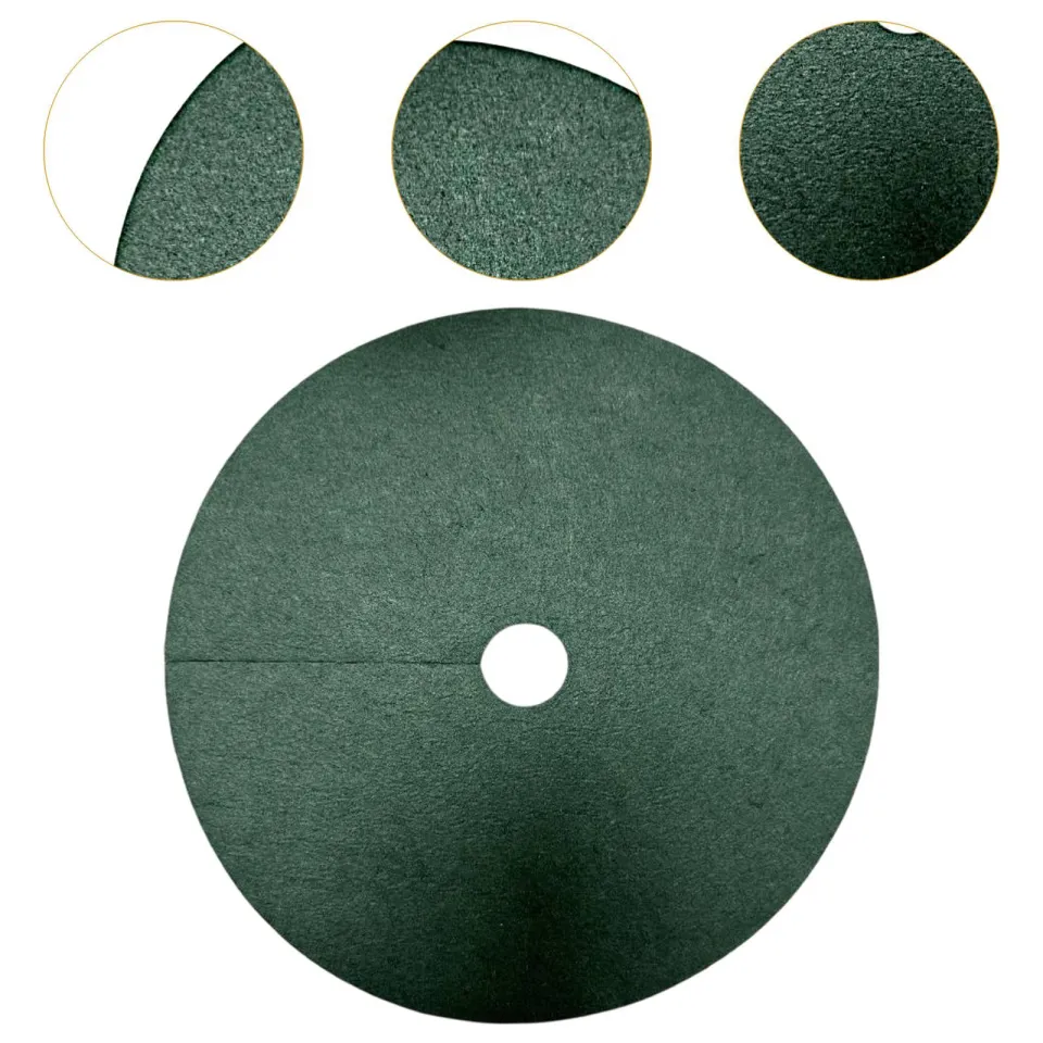 Tree Mulch Ring Weed Barrier,Bexikou 16.5 inch Non-Woven Weed Control Round Mats,Tree Protector Mat,Breathable Tree Ring Mats for Indoor & Outdoor Root Protection (4 Pcs