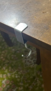 Under Desk Hook – Multi-Purpose Hanger for Bag Key Umbrella Cap Lunch Bag & Ikat Tepi Drink