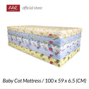 ENQ Baby Mattress/Baby Cot Tilam/Baby Cot Mattress/Quality Zip Cover 100CM x 59CM x 6.5CM