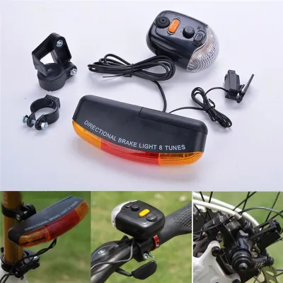 XING CHENG Lampu Sepeda Rem Sein Kiri Kanan 7 LED dengan Klakson - XC-407