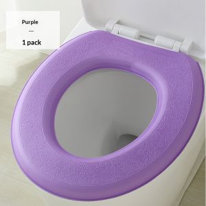 JJT EVA Waterproof Toilet Seat Cover with Embossed Pattern Non-Slip and Thickened Design for All-Season Use