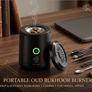 Mini Muslim Portable Electric Incense Burner Bakhoor Burner Electric Burner for Fast Burning of Resin or Incense for Travel Office and Home