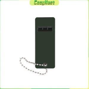 C.N 1pc Portable Survival Whistle 3-Frequency High Decibel Plastic 7x2.8x0.7cm Green With Hanging Chain For Outdoor Sports Mountaineering