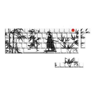 64/74Key Side Print Translucents Keycaps Wuxia Original Profile Sublimations Backlit Keycap for Mechanical Keyboard