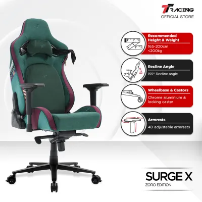 TTRacing Surge X Gaming Chair Office Chair Ergonomic Chair Kerusi Gaming Seat - 2 Years Official Warranty
